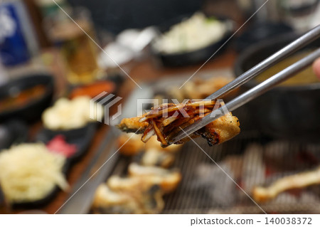 Traditional Korean Style BBQ Grilled Freshwater Eel Traditional Korean Style BBQ Grilled Freshwater Eel 140038372