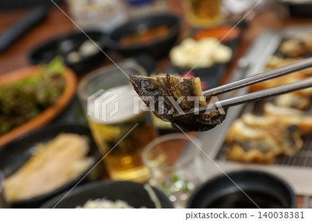 Traditional Korean Style BBQ Grilled Freshwater Eel Traditional Korean Style BBQ Grilled Freshwater Eel 140038381