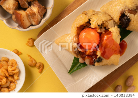 粽子 端午節 頂視圖 zongzi rice dumpling duanwu 台湾 チマキ 端午 140038394