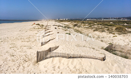 Sand dunes and Beach in Esmoriz, Ovar - Portugal Sand dunes and Beach in Esmoriz, Ovar - Portugal 140038703