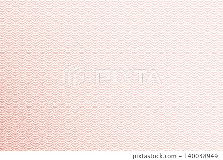 Image 8: A background image featuring a delicate, shimmering pale red pattern overlaid with a white Shippo (seven treasures) design. 140038949