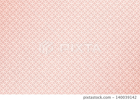 Image 16: A background image featuring a delicate, shimmering pale red pattern overlaid with a white Shippo (seven treasures) design. Image 16: A background image featuring a delicate, shimmering pale red pattern overlaid with a white Shippo (seven treasures) design. 140039142