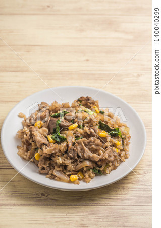 Grilled meat fried rice Grilled meat fried rice 140040299