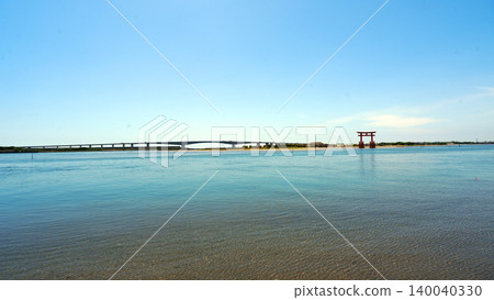 Hamana Lake Benten Island - Red Torii Gate Hamana Lake Benten Island - Red Torii Gate 140040330
