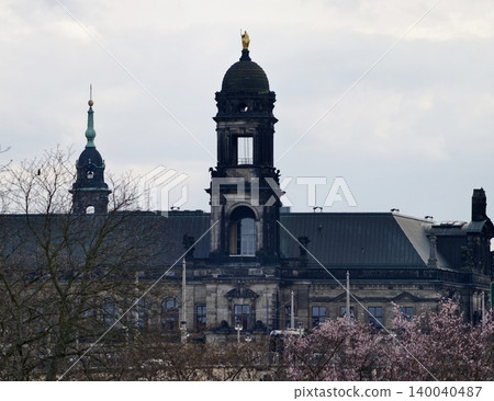 Morning walk past church views. Springtime cityscape with rooftops and evening park views described Morning walk past church views. Springtime cityscape with rooftops and evening park views described 140040487