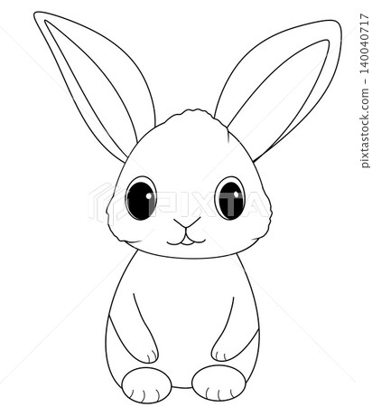 rabbit in the hat outline icon for coloring page rabbit in the hat outline icon for coloring page 140040717