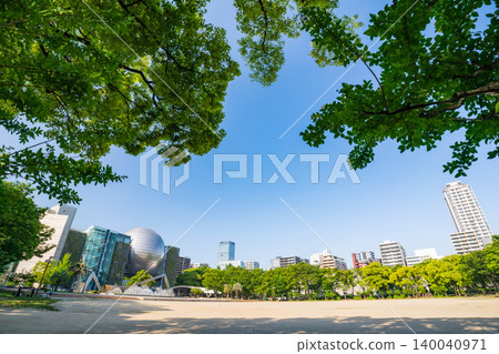 白川公園與富士名古屋科學博物館，城市綠洲（愛知縣名古屋市） 140040971