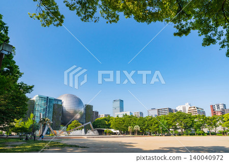 白川公園與富士名古屋科學博物館，城市綠洲（愛知縣名古屋市） 140040972