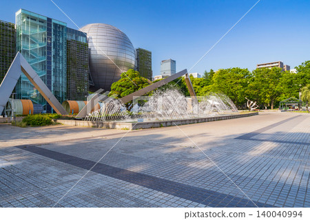 白川公園與富士名古屋科學博物館，城市綠洲（愛知縣名古屋市） 140040994
