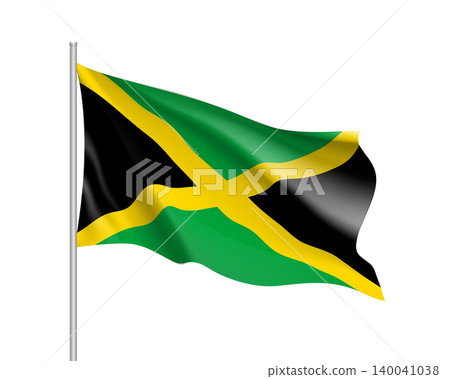 Waving flag of Jamaica Waving flag of Jamaica 140041038
