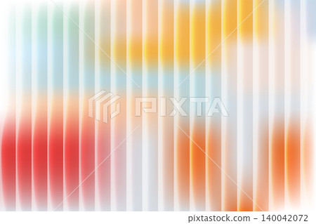 Abstract background featuring blurry vertical bars in soft red, orange, yellow, and blue tones overlaying a white backdrop. Abstract background featuring blurry vertical bars in soft red, orange, yellow, and blue tones overlaying a white backdrop. 140042072