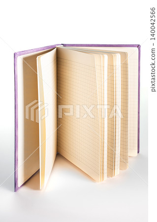 close up of a blank velour fluffy notebook on white background with clipping path close up of a blank velour fluffy notebook on white background with clipping path 140042566