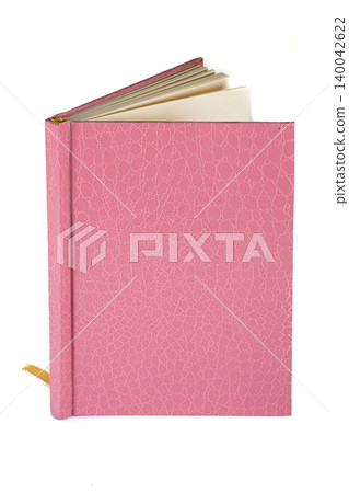 close up of a blank velour fluffy notebook on white background with clipping path close up of a blank velour fluffy notebook on white background with clipping path 140042622