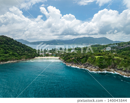 Beautiful sea with clear blue sky background in summer season Amazing sea and sun daylight relaxation landscape view in Phuket island Thailand for Summer and travel background Beautiful sea with clear blue sky background in summer season Amazing sea and sun daylight relaxation landscape view in Phuket island Thailand for Summer and travel background 140043844