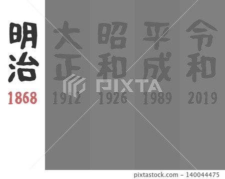 Meiji Era (1868) - Illustration Set Meiji Era (1868) - Illustration Set 140044475