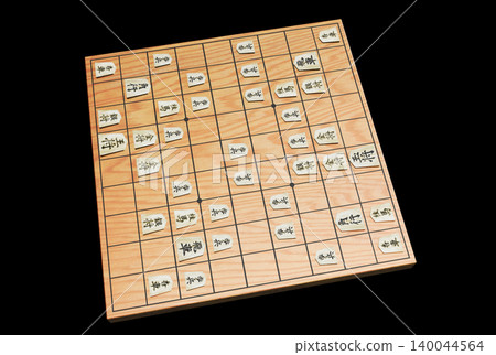 Shogi (3DCG) match, black background Shogi (3DCG) match, black background 140044564