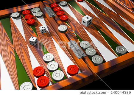 Backgammon (CG: black background) Backgammon (CG: black background) 140044589
