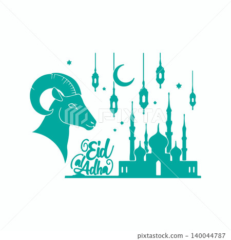 Creative Eid Ul Adha Mubarak Typography Illustration for Islamic Festival Creative Eid Ul Adha Mubarak Typography Illustration for Islamic Festival 140044787