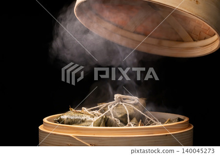 掀蒸籠,竹製,蒸籠,粽子,端午節,竹、蒸し器、団子、端午節、Bamboo, steamer, 140045273