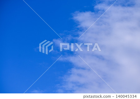 Beautiful and dramatic skyscape and cloudscape. Blue sky and clouds. Nature and background use. 140045334