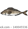 新鮮海鮮食材，如阿特卡鯖魚。 140045536