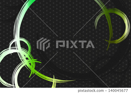 Japanese-style background material with a circular pattern drawn with a brush. Japanese-style background material with a circular pattern drawn with a brush. 140045677