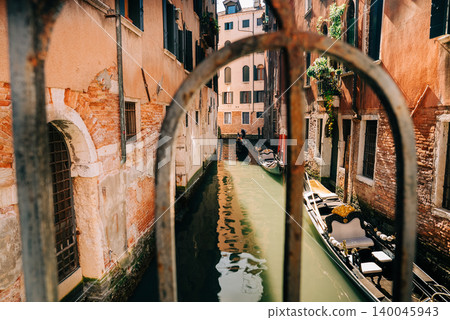 Venetian Canal, Bridge in Daylight, Italy Travel Destination,Romantic vacation 140045943