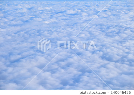 Stunning cloudscape, blue sky with white clouds. Nature scene. Nature background. Stunning cloudscape, blue sky with white clouds. Nature scene. Nature background. 140046436