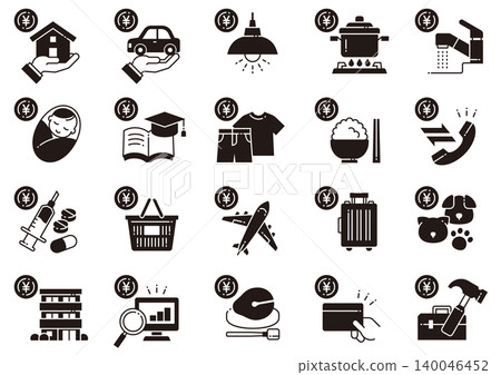 Living expenses/expenses icon 05 Living expenses/expenses icon 05 140046452