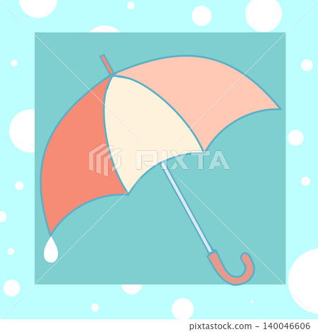 簡單的雨傘插圖，帶有背景 140046606