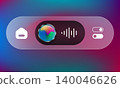 Transparent Oval Voice AI Communication User Interface Design 140046626