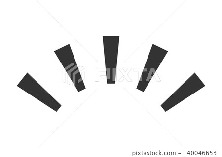Attention/emphasis mark - Simple, flat design - Black Attention/emphasis mark - Simple, flat design - Black 140046653