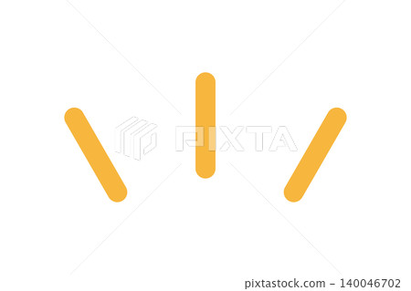 Attention/emphasis mark - Simple, flat design - Yellow Attention/emphasis mark - Simple, flat design - Yellow 140046702