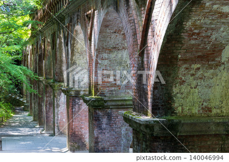 View of the Nanzenji Aqueduct in Kyoto View of the Nanzenji Aqueduct in Kyoto 140046994
