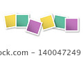Photo frames collection. Vector blank square shape pictures for social media, web page, banner 140047249