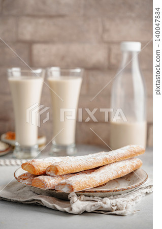 Fartons, typical sponge pastries of Valencia, Spain Fartons, typical sponge pastries of Valencia, Spain 140047884
