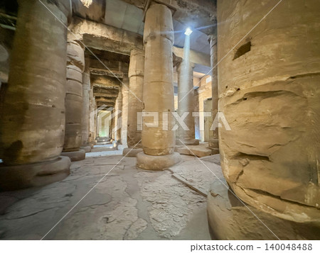 Beautiful interiors and ancient hieroglyphs in the Temple of Seti I in Abydos, Egypt. Beautiful interiors and ancient hieroglyphs in the Temple of Seti I in Abydos, Egypt. 140048488