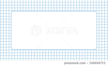 Grid memo frame, horizontal, light blue background, white border, rounded corners, simple design, writing space, grid. Grid memo frame, horizontal, light blue background, white border, rounded corners, simple design, writing space, grid. 140048753