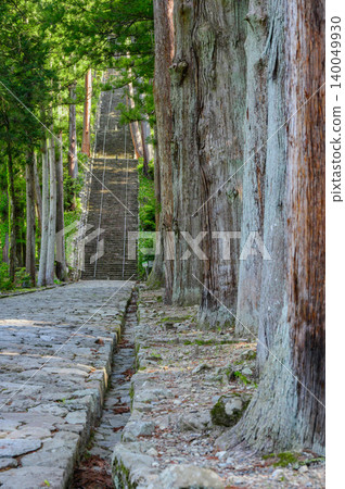 [Minobu-san] Approach to the temple and Bodhi Staircase [Kuonji Temple] 140049930