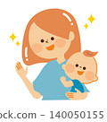 圖片描繪了一位容光煥發的產後媽媽 140050155