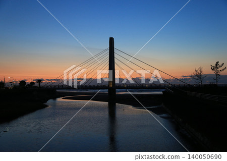 Wada Surf Bridge at sunrise Wada Surf Bridge at sunrise 140050690