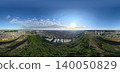 Panoramic photo of the Tama River riverbed 140050829