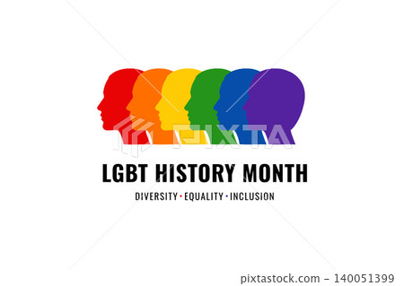 LGBT History Month Diversity Faces Design LGBT History Month Diversity Faces Design 140051399