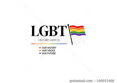 LGBT History Month Flag Icon Design LGBT History Month Flag Icon Design 140051400