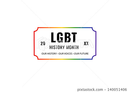 LGBT History Month Badge Design LGBT History Month Badge Design 140051406