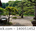 The garden as viewed from in front of the Kikutsukitei pavilion in Ritsurin Garden. 140051452