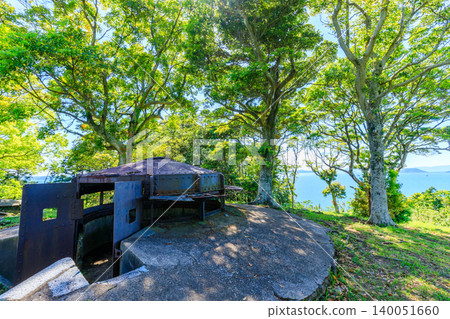 初夏時節,位於長崎縣佐世保市丸手山要塞(原日本帝國陸軍佐世保要塞)遺址。 初夏時節,位於長崎縣佐世保市丸手山要塞(原日本帝國陸軍佐世保要塞)遺址。 140051660