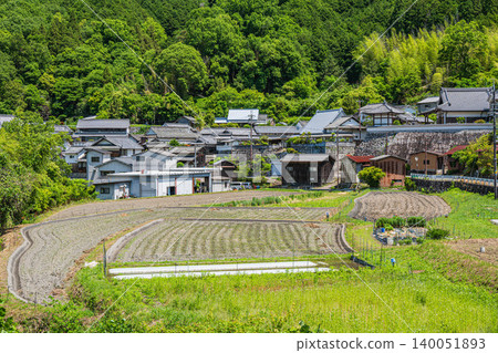 奈良縣奧飛鳥村的山村 140051893