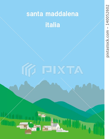 Santa Maddalena, Dolomites, Italy, Spring 140052602