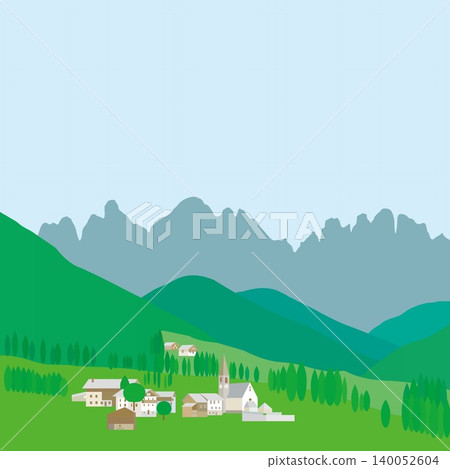 Santa Maddalena, Dolomites, Italy, Spring 140052604